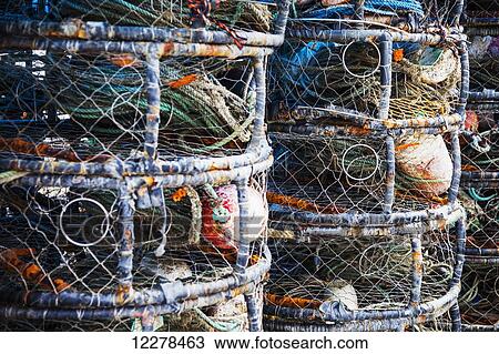 Stacked fishing gear in Bodega Bay; California, United States of America View Large Photo Image Stock Image - Stacked fishing gear in Bodega Bay; California, United States of America. Fotosearch