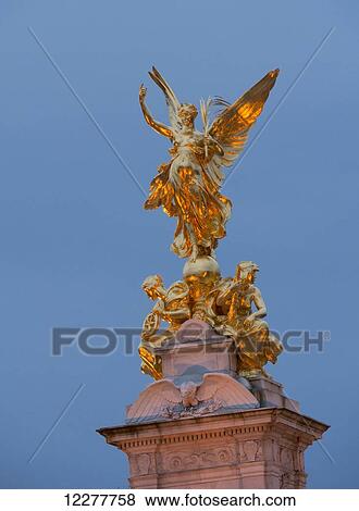 Victoria statue at Buckingham Palace; London, England View Large Photo Image Stock Photo - Victoria statue at Buckingham Palace; London, England. Fotosearch