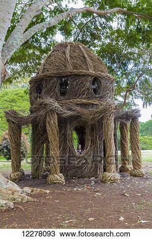 View of the Birthday Palace constructed with invasive plant species, McBride Garden; Poipu, Kauai, Hawaii, United States of America View Large Photo Image Stock Image - View of the Birthday Palace constructed with invasive plant species, McBride Garden; Poipu, Kauai, Hawaii, United States of America. Fotosearch