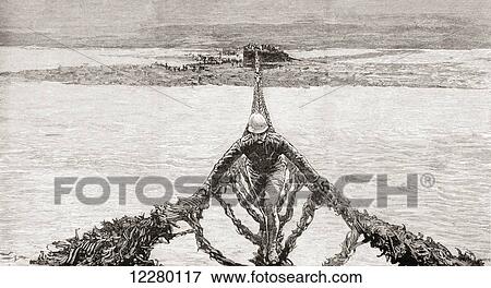 A bridge made of birch tree branches crossing the Gilgit River, Northern India, in the 19th century, during English rule. From La Ilustracion Española y Americana, published 1892. View Large Photo Image Stock Photo - A bridge made of birch tree branches crossing the Gilgit River, Northern India, in the 19th century, during English rule. From La Ilustracion Española y Americana, published 1892.. Fotosearch