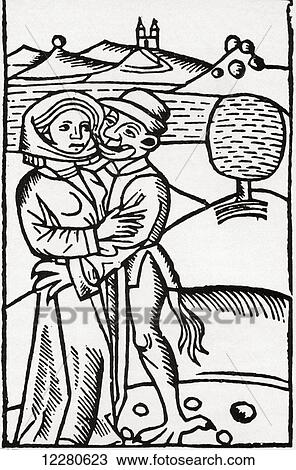 A devil seduces a witch, after an illustration in Ulrich Molitor's 15th century De Lamiis. View Large Photo Image Stock Image - A devil seduces a witch, after an illustration in Ulrich Molitor's 15th century De Lamiis.. Fotosearch