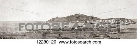 A general view of the city and port of Ceuta, Spain in the 19th century, seen from La Cuesta de Lotero. From La Ilustracion Española y Americana, published 1892. View Large Photo Image Stock Image - A general view of the city and port of Ceuta, Spain in the 19th century, seen from La Cuesta de Lotero. From La Ilustracion Española y Americana, published 1892.. Fotosearch