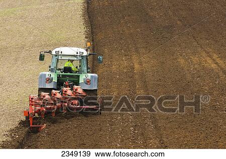 Agriculture - Preparing a field with a reversible plough in preparation for planting potatoes / near Penrith, Cumbria, England, United Kingdom. View Large Photo Image Stock Photo - Agriculture - Preparing a field with a reversible plough in preparation for planting potatoes / near Penrith, Cumbria, England, United Kingdom.. Fotosearch