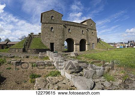 Stock Photography - Arbeia Roman Fort; South Shields, Tyne and Wear, England. Fotosearch