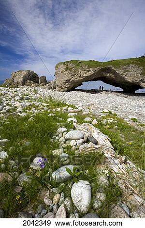 Arches Provincial Park, Gulf Of St. Lawrence, Newfoundland & Labrador View Large Photo Image Stock Photo - Arches Provincial Park, Gulf Of St. Lawrence, Newfoundland & Labrador. Fotosearch