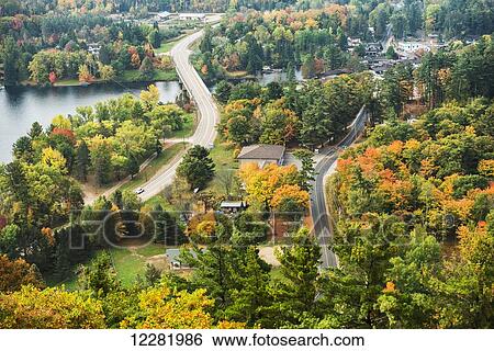 Autumn view from lookout tower; Dorset, Ontario, Canada View Large Photo Image Stock Photograph - Autumn view from lookout tower; Dorset, Ontario, Canada. Fotosearch