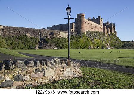 Bamburgh Castle; Bamburgh, Northumberland, England View Large Photo Image Stock Photograph - Bamburgh Castle; Bamburgh, Northumberland, England. Fotosearch