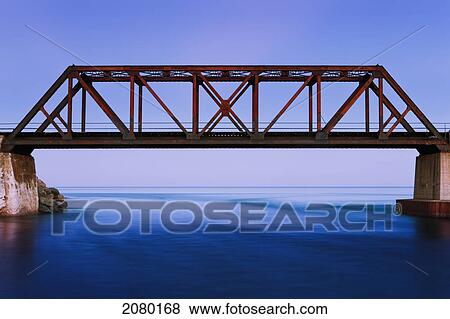 Stock Photo - Bridge In The Gaspesie Region; Barachois, Quebec, Canada. Fotosearch