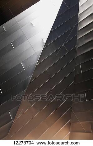 Picture - Building abstract showing different angles of reflected light; Las Vegas, Nevada, United States of America. Fotosearch