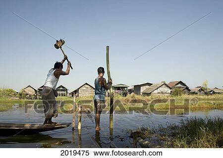 Building Stilts Huts In Village, Inle Lake, Myanmar (Burma) View Large Photo Image Stock Photography - Building Stilts Huts In Village, Inle Lake, Myanmar (Burma). Fotosearch