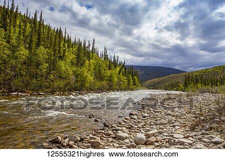 Stock Photograph - Charley River, YukonCharley Rivers National Preserve; Alaska, United States of America. Fotosearch