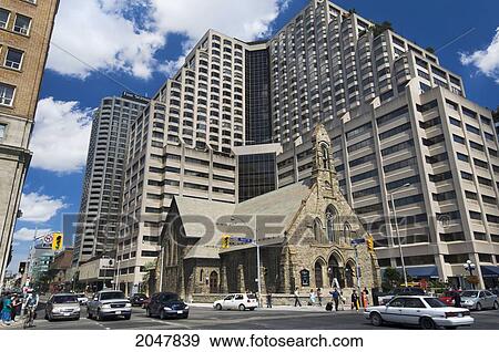 Stock Photo - Church At Bloor Street West At Avenue Road, Toronto, Ontario. Fotosearch