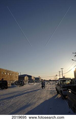 Stock Photography - Close To Midnight, Cambridge Bay, Nunavut. Fotosearch