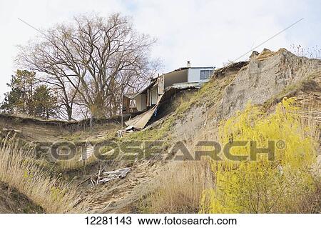 Collapsed house on Scarborough Bluffs; Toronto, Ontario, Canada View Large Photo Image Stock Image - Collapsed house on Scarborough Bluffs; Toronto, Ontario, Canada. Fotosearch