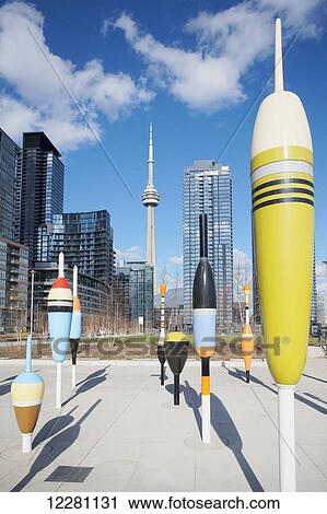 Colourful sculptures and buildings; Toronto, Ontario, Canada View Large Photo Image Stock Image - Colourful sculptures and buildings; Toronto, Ontario, Canada. Fotosearch