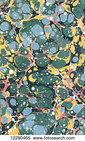 Stock Photography - Decorative endpaper from a nineteenth century book.. Fotosearch
