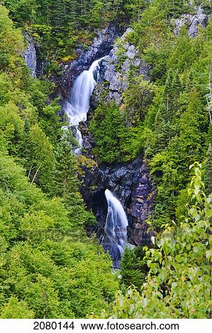 Picture - Diable Waterfall In Gaspesie National Park; Quebec, Canada. Fotosearch