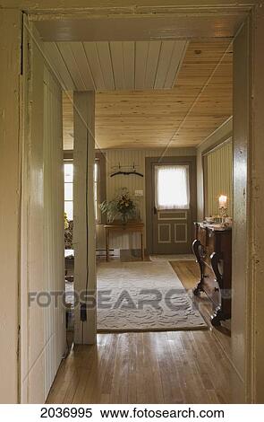 Door Frame Leading To The Living Room In An Old Canadiana Circa