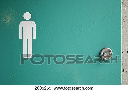 Stock Photography - Door To Men's Room. Fotosearch