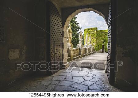 Stock Photograph - Doors and interior of Duino Castle; Italy. Fotosearch
