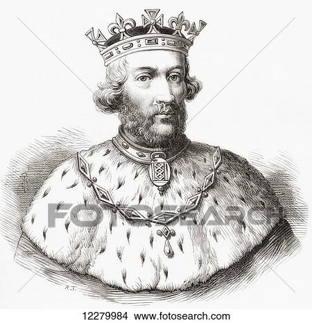 Picture - Edward II, 1284 –1327, aka Edward of Caernarfon. King of England. From Cassell's History of England, published c. 1901. Fotosearch