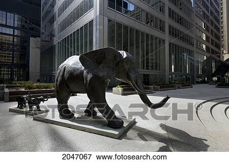 Elephant Sculpture At Commerce Court West, Toronto, Ontario View Large Photo Image Stock Photo - Elephant Sculpture At Commerce Court West, Toronto, Ontario. Fotosearch
