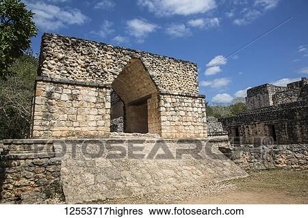 Entrance Arch, Ek Balam, Yucatec-Mayan Archaeological Site; Yucatan, Mexico View Large Photo Image Stock Photograph - Entrance Arch, Ek Balam, Yucatec-Mayan Archaeological Site; Yucatan, Mexico. Fotosearch