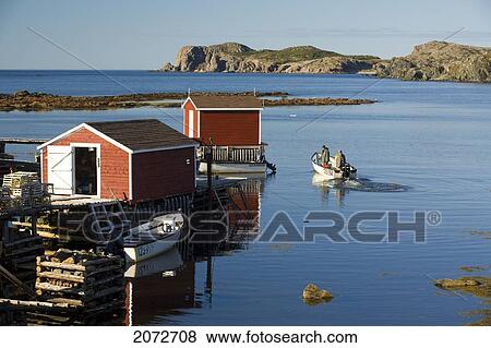 Fishing Village Of Durrell, Near Twillingate, Newfoundland & Labrador View Large Photo Image Stock Photo - Fishing Village Of Durrell, Near Twillingate, Newfoundland & Labrador. Fotosearch