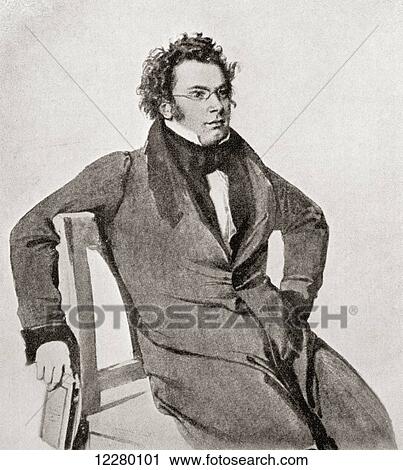Franz Peter Schubert, 1797 – 1828. Austrian composer. After the watercolour by Wilhelm August Rieder. From Franz Schubert, published 1934. View Large Photo Image Stock Image - Franz Peter Schubert, 1797 – 1828. Austrian composer. After the watercolour by Wilhelm August Rieder. From Franz Schubert, published 1934.. Fotosearch