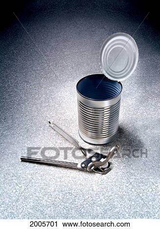 Fv5225, Marcelle Faucher; Can Opener And Opened Tin Can View Large Photo Image Stock Image - Fv5225, Marcelle Faucher; Can Opener And Opened Tin Can. Fotosearch