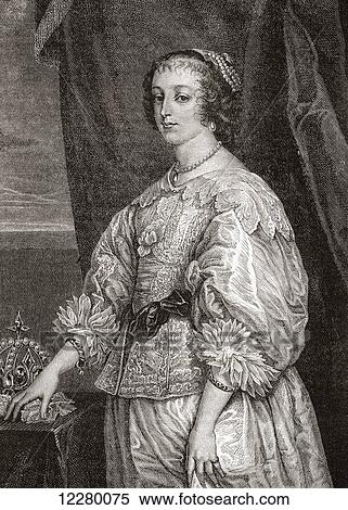 Henrietta Maria of France, 1609 – 1669. Queen consort of England, Scotland and Ireland as the wife of King Charles I. From The Century Edition of Cassell's History of England, published 1901. View Large Photo Image Stock Photography - Henrietta Maria of France, 1609 – 1669. Queen consort of England, Scotland and Ireland as the wife of King Charles I. From The Century Edition of Cassell's History of England, published 1901.. Fotosearch