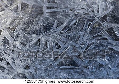 Ice crystals form whimsical patterns during the winter; Astoria, Oregon, United States of America View Large Photo Image Stock Photograph - Ice crystals form whimsical patterns during the winter; Astoria, Oregon, United States of America. Fotosearch