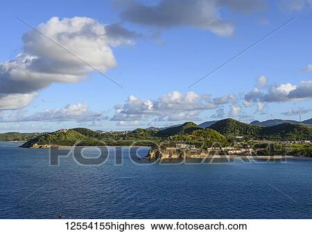 Inlets along the coastline of the island of Antigua; Antigua and Barbuda View Large Photo Image Stock Photograph - Inlets along the coastline of the island of Antigua; Antigua and Barbuda. Fotosearch