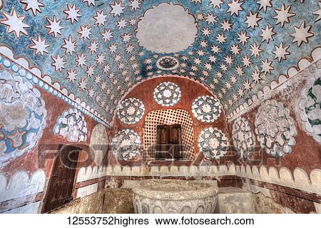 Stock Photograph - Interior, Ex-Convent of Santo Domingo, founded in 1646; Uayma, Yucatan, Mexico. Fotosearch