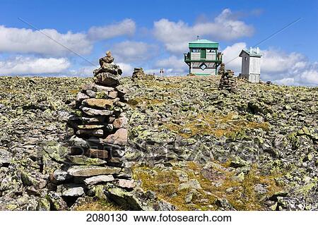 Inukshuk And Observation Tower On Top Of Mont Jacques-Cartier, Gaspesie National Park; Quebec, Canada View Large Photo Image Stock Image - Inukshuk And Observation Tower On Top Of Mont Jacques-Cartier, Gaspesie National Park; Quebec, Canada. Fotosearch