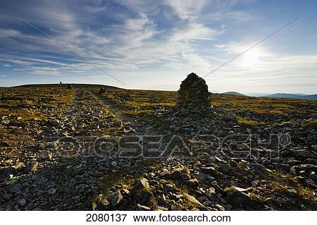 Inukshuk On Top Of Mont Jacques-Cartier In Gaspesie National Park; Quebec, Canada View Large Photo Image Stock Photo - Inukshuk On Top Of Mont Jacques-Cartier In Gaspesie National Park; Quebec, Canada. Fotosearch