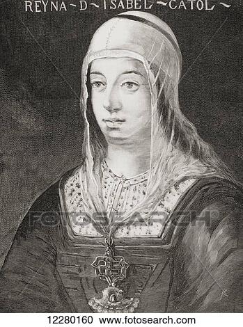 Isabella I of Castile, 1451 – 1504, aka Isabella the Catholic. Queen of Castile and León. After the painting by Antonio del Rincón. From La Ilustracion Española y Americana, published 1892. View Large Photo Image Stock Image - Isabella I of Castile, 1451 – 1504, aka Isabella the Catholic. Queen of Castile and León. After the painting by Antonio del Rincón. From La Ilustracion Española y Americana, published 1892.. Fotosearch