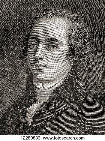 Stock Image - Joseph-Geneviève, comte de Puisaye, 1755 – 1827. Minor French aristocrat who fought as a counter-revolutionary during the French Revolution. From Histoire de la Revolution Francaise by Louis Blanc. Fotosearch