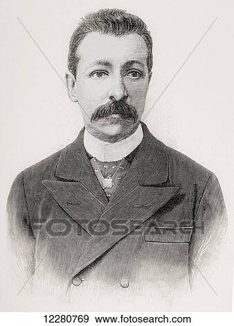 José Rodríguez Carracido, 1856 - 1928. Spanish biochemist and pharmacist, pioneer of biochemistry in Spain. From La Ilustracion Española y Americana, published 1892. View Large Photo Image Stock Photo - José Rodríguez Carracido, 1856 - 1928. Spanish biochemist and pharmacist, pioneer of biochemistry in Spain. From La Ilustracion Española y Americana, published 1892.. Fotosearch