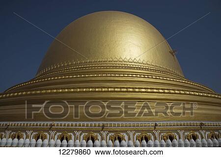 Kaunghmudaw Pagoda; Sagain, Myanmar View Large Photo Image Stock Image - Kaunghmudaw Pagoda; Sagain, Myanmar. Fotosearch