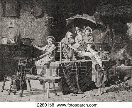 La Salida de la Diligencia or The Departure of the Stagecoach, after the painting by Luigi Scaffai. From La Ilustracion Española y Americana, published 1892. View Large Photo Image Stock Photo - La Salida de la Diligencia or The Departure of the Stagecoach, after the painting by Luigi Scaffai. From La Ilustracion Española y Americana, published 1892.. Fotosearch