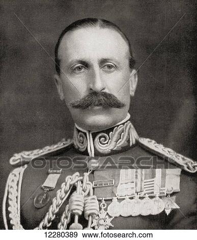 Stock Photo - Lieutenant General Sir Edwin Alfred Hervey Alderson, KCB, 1859 – 1927. Senior British Army officer, commander of the Canadian Expeditionary Force during World War One. From The Illustrated War News, published 1915.. Fotosearch