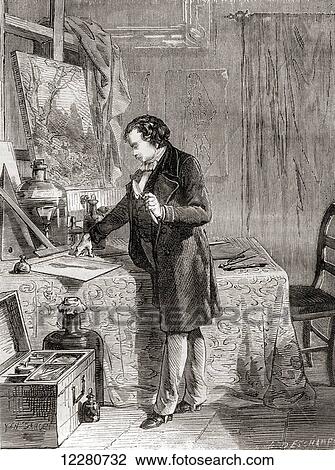 Louis-Jacques-Mandé Daguerre, 1787 – 1851. French artist and photographer, inventing the daguerreotype process of photography in the 19th century. From Les Merveilles de la Science, published c. 1870 View Large Photo Image Stock Image - Louis-Jacques-Mandé Daguerre, 1787 – 1851. French artist and photographer, inventing the daguerreotype process of photography in the 19th century. From Les Merveilles de la Science, published c. 1870. Fotosearch