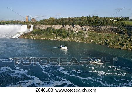 Stock Image - Maid Of The Mist Tour Boat, Niagara Falls, Ontario, Canada. Fotosearch