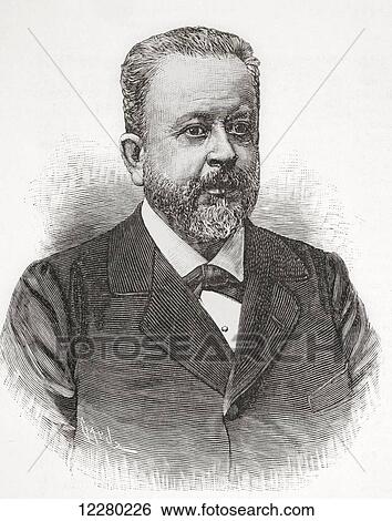 Stock Photograph - Manuel María del Valle, 1846 -1921. Peruvian lawyer, diplomat and politician. From La Ilustracion Española y Americana, published 1892.. Fotosearch