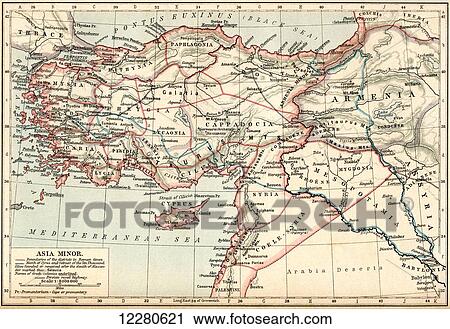 Map of Asia Minor under the Greeks and Romans. From Historical Atlas, published 1923. View Large Photo Image Stock Image - Map of Asia Minor under the Greeks and Romans. From Historical Atlas, published 1923.. Fotosearch
