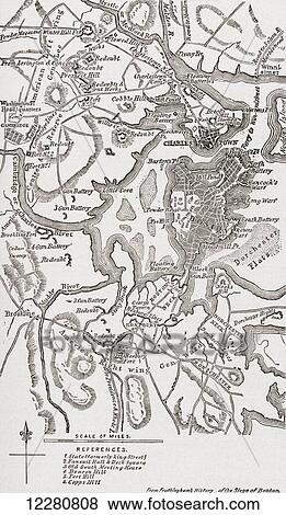 Map of Boston and its environs in 1775-1776. From The History of Our Country, published 1900. View Large Photo Image Stock Photo - Map of Boston and its environs in 1775-1776. From The History of Our Country, published 1900.. Fotosearch