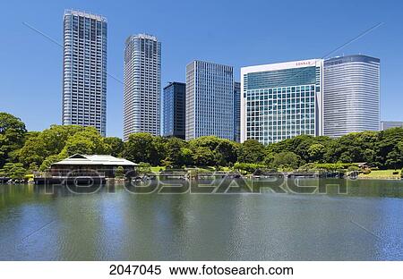 Stock Photography - New Business And Hotel Development, Shiodome, Tokyo, Japan. Fotosearch