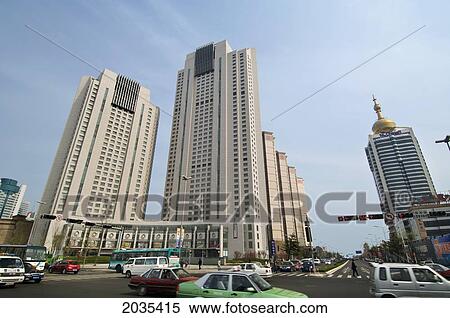 Stock Photography - Newly Developed Eastern Qingdao, On Fushan Bay, Shandong Province, China. Fotosearch