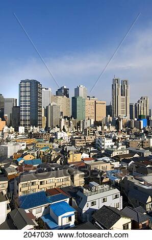 Nishi-Shinjuku Skyline, Tokyo, Japan View Large Photo Image Stock Photo - Nishi-Shinjuku Skyline, Tokyo, Japan. Fotosearch